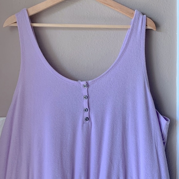 NWT TORRID Purple Henley Terry Cloth Jumpsuit - Picture 11 of 11